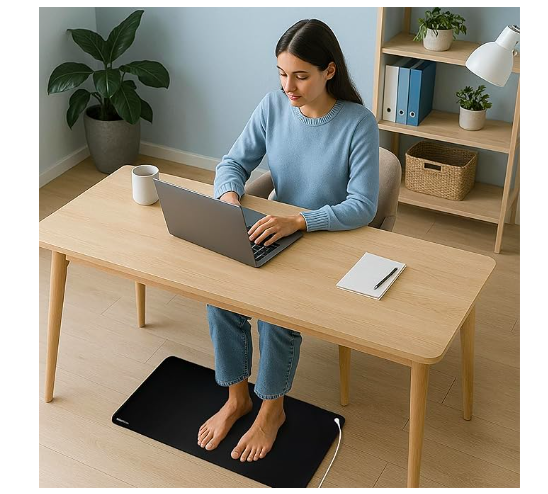 Foldable Grounding Mat for Feet, Desk & Bed