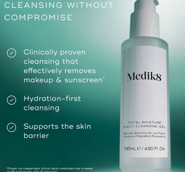 Medik8 Total Moisture Daily Cleansing Gel 145ml product image